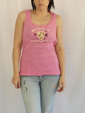 Y2K l.e.i Pink Graphic‎ Tank